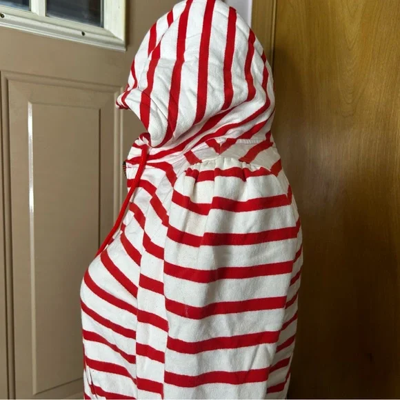 Juicy Couture Red and Cream Striped Zip Up Hoodie - Picture 5 of 12